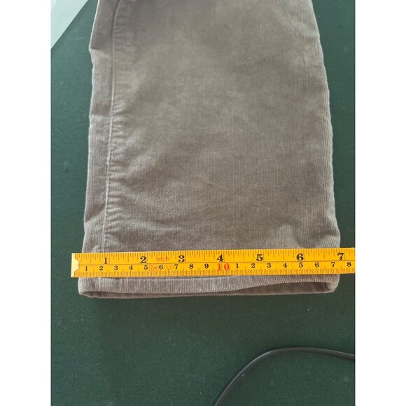 Talbots Corduroy Straight Leg Pants Curvy Fit Size 12 Gray Stretch Classic Style - Picture 15 of 15